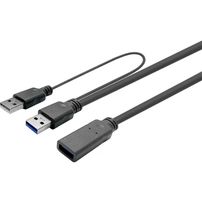 Afbeelding van Vivolink PROUSB3AAF12.5C USB kabel 3.2 Gen 1 (3.1 1) 12,5 m A Zwart