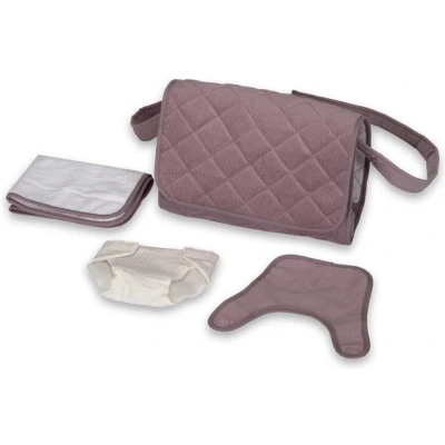 Afbeelding van Mama memo poppenluiertas corduroy lila