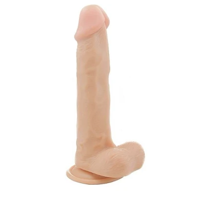 Afbeelding van Realistische XXL Dildo Met Ballen Huidkleur 30 cm