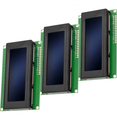 Afbeelding van AZDelivery 3 x HD44780 2004 LCD Display 4x20 Tekens Blauw compatibel met Arduino Inclusief E Book!