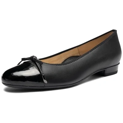 Afbeelding van ara BARI Ballerina&#039;s, Dames, Maat: 42, Schwarz Leer