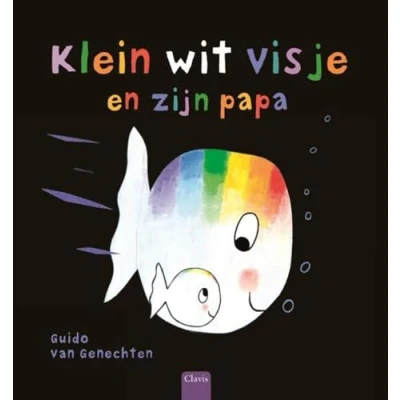 Afbeelding van Klein wit visje en zijn papa