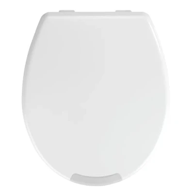 Afbeelding van WENKO Secura wc bril voor volwassenen, verhoger 5 cm, snelle en eenvoudige installatie, ontlast heupen knieën, universeel, thermoplastic, 37 x 43,5 wit