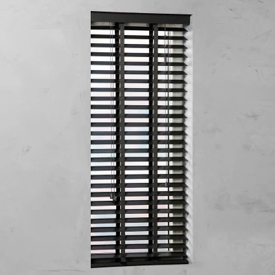 Afbeelding van Houten Jaloezie 50 mm Smart Black 140x180cm (Zwart)