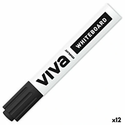 Afbeelding van Whiteboard marker Molin Viva Zwart (12 Stuks)