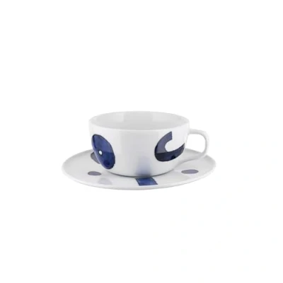 Afbeelding van Alessi Itsumo koffiekop en schotel 21cl yunoki ware