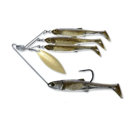 Afbeelding van Livetarget Lures Minnow Spinnerbait Dark Amber/Gold 4/0 (11g)