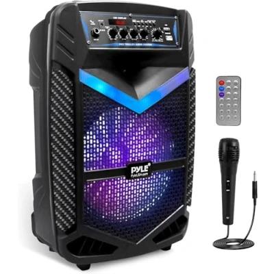 Afbeelding van Pyle Draagbare Bluetooth PA Luidsprekersysteem: Een Feestje in Doos!