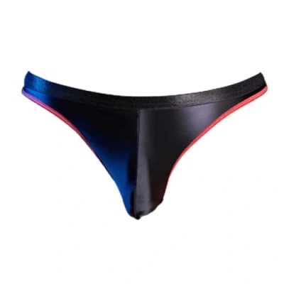 Afbeelding van OLIns Homme Sexy Thong Tanga Slip Jockstrap String Érotique Lingerie Clubwear, Noir, Taille unique