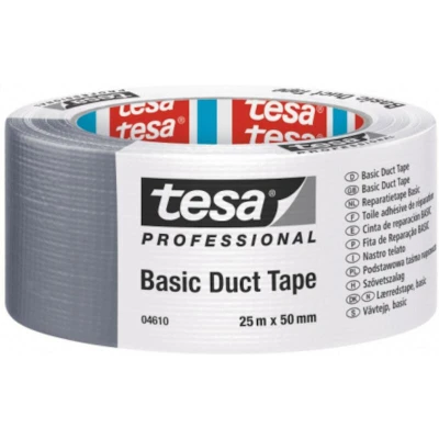 Image de TESA 4610 basic duct tape gris argenté 50mm x 50m 04610 00000 01