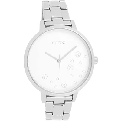 Afbeelding van OOZOO Timepieces zilverkleurige horloge met roestvrijstalen armband C11120