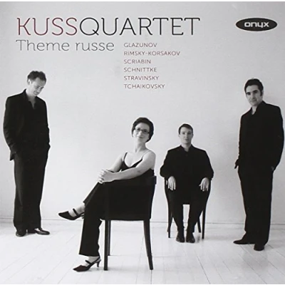 Afbeelding van Kuss Quartet Thème Russe: Glazunov, Rimsky Korsakov, Scriabin, Stravinsky, Tchaikovsky (CD)