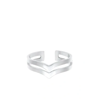 Afbeelding van Elli Basic Trend Ring, Dames, Maat: 54, Silber