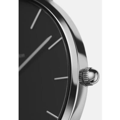 Afbeelding van Daniel Wellington Petite Ashfield matzwart mesh polshorloge, zwart., DW00100308 AMZUK