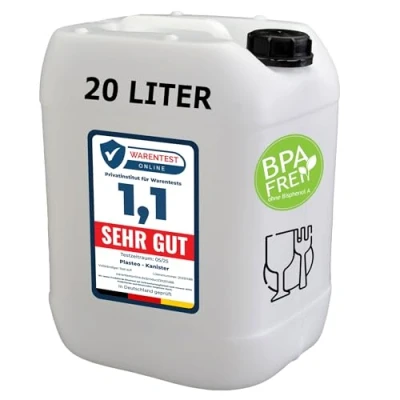 Afbeelding van 1 x 20 liter waterkanister geschikt voor levensmiddelen