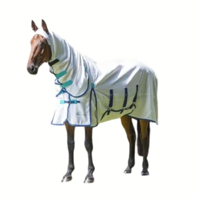 Afbeelding van Shires Sweet Itch Combo vliegendeken wit maat:183