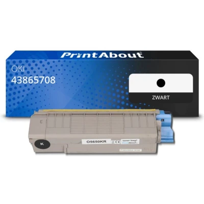 Afbeelding van Huismerk OKI 43865708 Toner Zwart