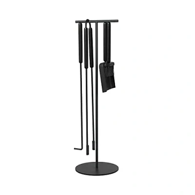 Afbeelding van Blomus Ashi haardstel H75.5cm D22cm set van 5 zwart