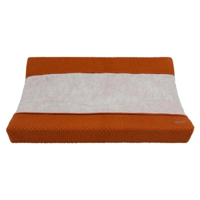 Afbeelding van Baby&#039;s Only Gebreide baby aankleedkussenhoes Waskussenhoes Overtrek verzorgingskussen Flavor Roest 45x70 cm