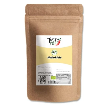 Afbeelding van Tasty Pott Biologische haverzemelen Veganistische voeding Voor granen het bakken van brood Pap Haverkorrels Zemelen In zak 1000 g