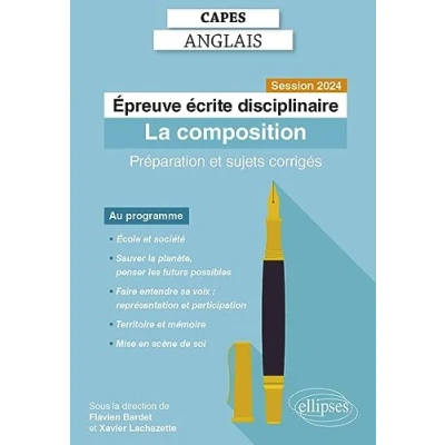 Afbeelding van Capes anglais epreuve ecrite disciplinaire la composition