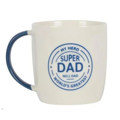 Afbeelding van Jones Home &amp; Gift DA_50438 Super Dad mok, 9 x 12 8 cm, naturel