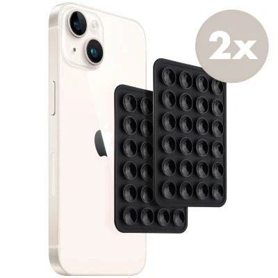 Afbeelding van Selencia Zuignap Telefoon 2 Pack Zwart
