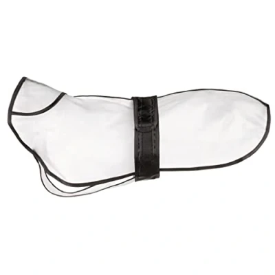 Afbeelding van Trixie Regenjas Tarbes Transparant / Zwarte Stroken 50 CM