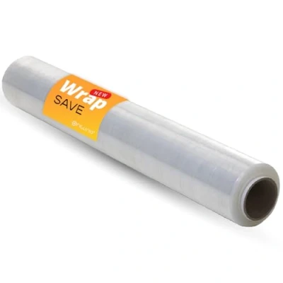 Image de OFITURIA Film Transparent pour Emballer de 50 cm Large et Extensible Jusqu&#039;à 300 Mètres Long Rouleau Élastique Manuel Emballage Industriel 1 unité Wrap Save