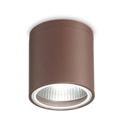 Afbeelding van Ideal lux, Wandlamp + plafondlamp, GUN plafondlamp GU10 ⌀110mm dimbaar bruin IP44 163666 (GU10)