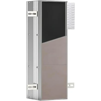 Afbeelding van emco asis module plus, wc inbouwmodel, 3 compartimenten voor papier, reserverol of doosje nat deurscharnier links, 975611004