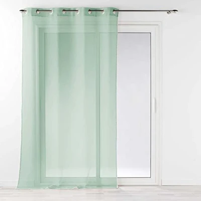 Afbeelding van Douceur d&#039;Intérieur voile met oogjes (140 x 240 cm) Louise Salie, zandkleurige fantasie