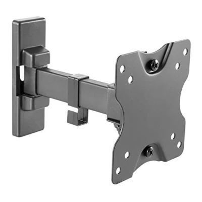 Afbeelding van RICOO S3811 tv muurbeugel 13 27 inch (33 69 cm), hangend, draaibaar, kantelbaar, houder voor pc, tv, universele monitorhaak, VESA 100 x 100, zwart