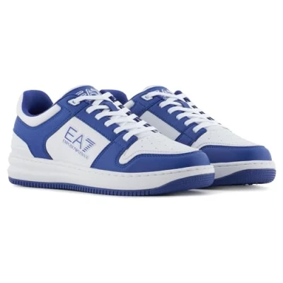Afbeelding van EA7 Emporio Armani Slasher Unisex Sneakers laag, Maat: 42, Mazarine blue/white Hoogwaardig imitatieleer