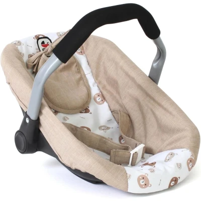 Afbeelding van Bayer Chic Poppenautozitje (beige beertjes).