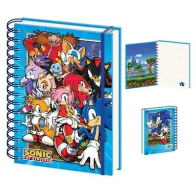 Afbeelding van Pyramid International Sonic the Hedgehog Notitieboek, A5, gelinieerd, hardcover, 120 pagina&#039;s, officieel product