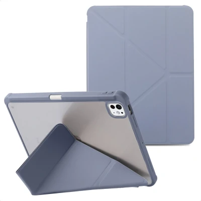 Afbeelding van imoshion Tablet Hoes Geschikt voor iPad Pro 13 (2024) M4 Origami bookcase 2.0 Paars /Lavender