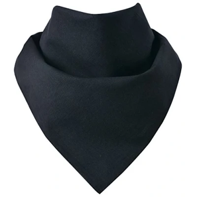 Afbeelding van Miobo Bandana, hoofddoek, halsdoek, 100% katoen, eenheidsmaat 55 x cm, Zwart