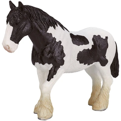 Afbeelding van Mojo Horses speelgoed Clydesdale Paard Zwart Wit 387085