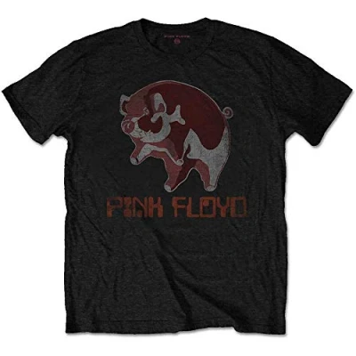 Afbeelding van Pink Floyd Ethnic Pig Heren T shirt L Zwart