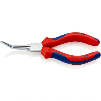 Image de KNIPEX 31 25 160 pince de préhension (pince à becs pointus) avec poignées multi composants chromées mm