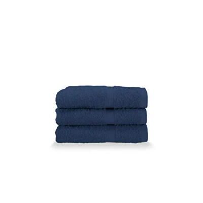 Afbeelding van Gabel Set van 3 gastendoekjes puur hydrofiel katoen, 40 x 60 cm, blauw