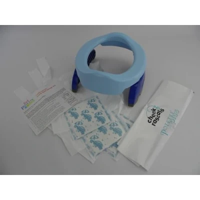 Afbeelding van Vital Innovations 2730 13 Potette Plus 2 in 1 reispot, blauw/geel