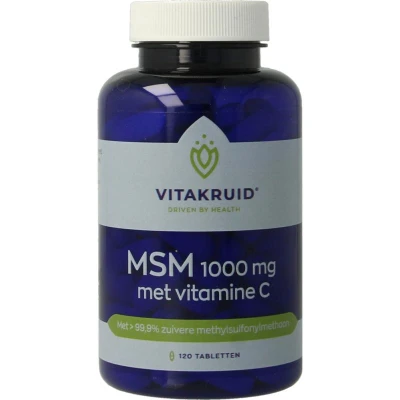 Afbeelding van Vitakruid MSM 1000mg met Vitamine C Tabletten