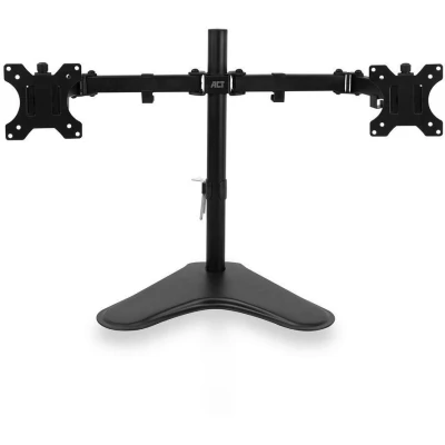 Afbeelding van ACT AC8320 Monitorarm Bureausteun 2 schermen tot 32&quot; VESA Zwart