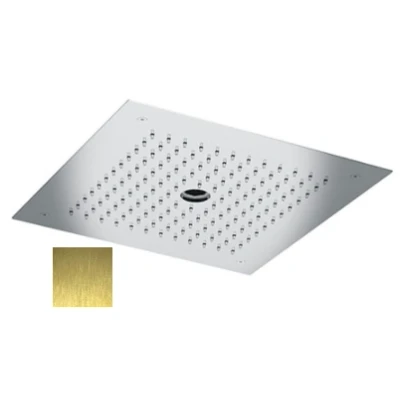 Afbeelding van SB inbouw Regendouche plafond met icicle straat 38x38cm PVD Goud 1208955660