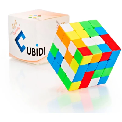Afbeelding van CUBIDI® Magische kubus 4x4 type Sydney zonder sticker Speedcube 4 x met geoptimaliseerde eigenschappen voor speed cubing Magic Cube gevorderden