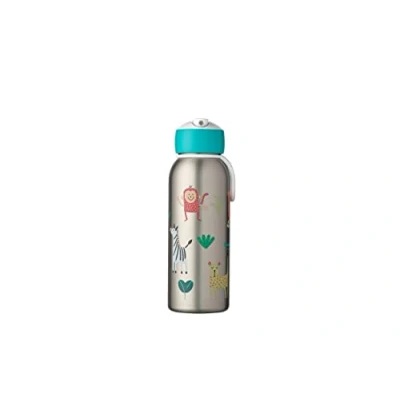 Image de Mepal Bouteille Isotherme Flip up Campus Gourde Thermos pour Enfants en Acier Inoxydable 4 Heures Chaudes et 12 Froides Sans BPA 350 ml Cool mint