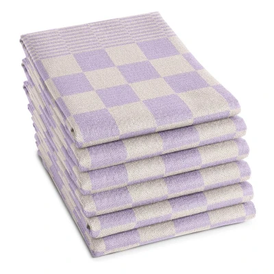 Afbeelding van DDDDD 6x Theedoek Barbeque 65x65 cm Pastel Lila Set van 6 stuks