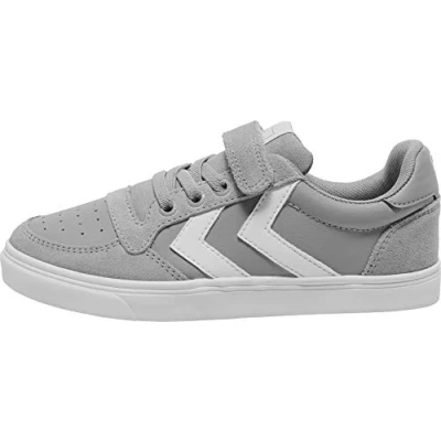 Afbeelding van Hummel Slimmer Stadil Sneakers laag voor kinderen, Maat: 33, Grey Veloursleer